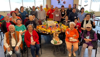 ADHC participants celebrating Thanksgiving.