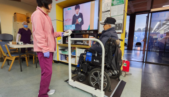 Accessible weight scale at ADHC.